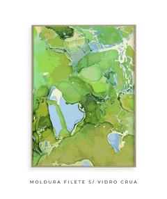 Quadro Abstrato Alchool Verde 2 - comprar online