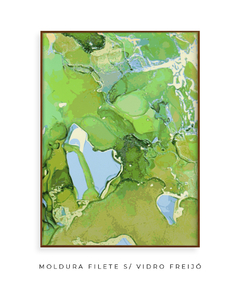 Quadro Abstrato Alchool Verde 2 - Be decorart | Quadros Online