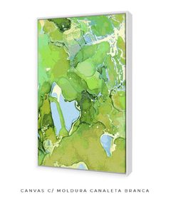 Imagem do Quadro Abstrato Alchool Verde 2