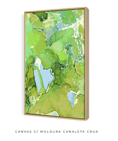 Quadro Abstrato Alchool Verde 2