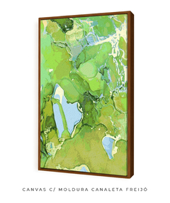 Quadro Abstrato Alchool Verde 2 - comprar online