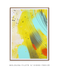 Quadro Abstrato Amarelo 2 - Be decorart | Quadros Online