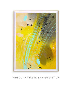 Quadro Abstrato Amarelo 3 - comprar online