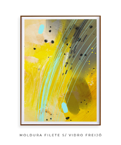 Quadro Abstrato Amarelo 3 - Be decorart | Quadros Online