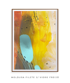 Quadro Abstrato Amarelo - Be decorart | Quadros Online