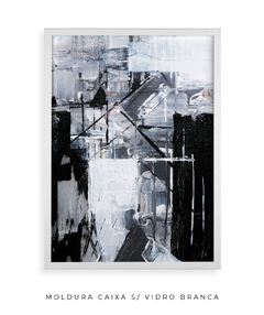 Quadro Abstrato Preto e Cinza - Be decorart | Quadros Online