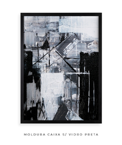 Quadro Abstrato Preto e Cinza - Be decorart | Quadros Online