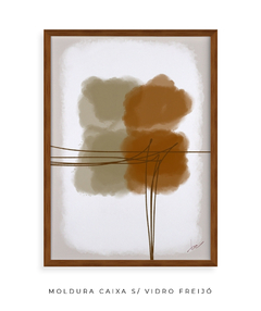 Quadro Abstrato Terracota - comprar online