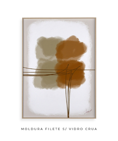 Quadro Abstrato Terracota - comprar online