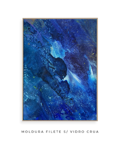 Quadro Abstrato Tom Azul do Mar - Be decorart | Quadros Online