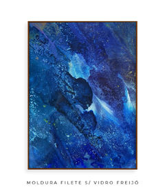 Quadro Abstrato Tom Azul do Mar - Be decorart | Quadros Online