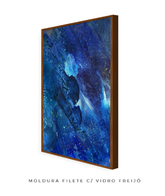 Quadro Abstrato Tom Azul do Mar - comprar online