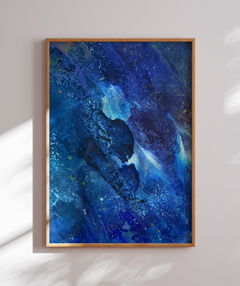 Quadro Abstrato Tom Azul do Mar - Be decorart | Quadros Online