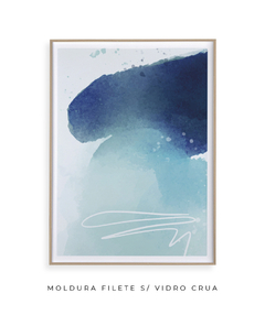 Quadro Abstrato Tons Azul 1 - comprar online