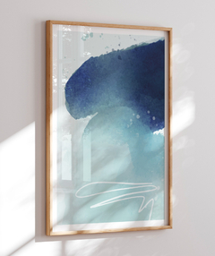 Quadro Abstrato Tons Azul 1 - Be decorart | Quadros Online