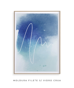 Quadro Abstrato Tons Azul 2 - comprar online