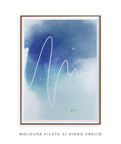 Quadro Abstrato Tons Azul 2 - Be decorart | Quadros Online