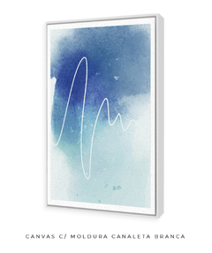 Quadro Abstrato Tons Azul 2 - Be decorart | Quadros Online