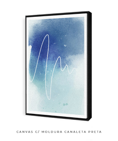 Quadro Abstrato Tons Azul 2 - comprar online