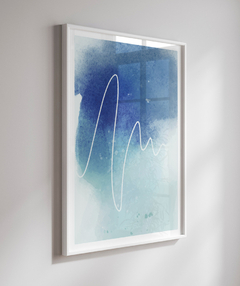 Quadro Abstrato Tons Azul 2 - comprar online