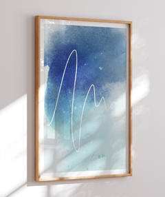 Quadro Abstrato Tons Azul 2 - Be decorart | Quadros Online