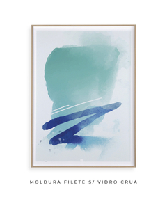 Quadro Abstrato Tons Azul 3 - comprar online