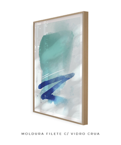 Quadro Abstrato Tons Azul 3 - comprar online