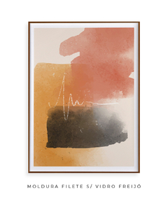 Quadro Abstrato Tons Quentes 1 - Be decorart | Quadros Online