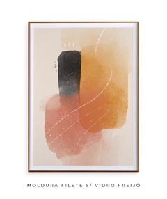 Quadro Abstrato Tons Quentes 2 - Be decorart | Quadros Online