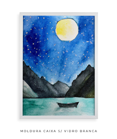 Quadro Aquarela Luar - Be decorart | Quadros Online