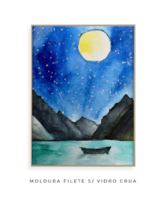 Quadro Aquarela Luar - comprar online