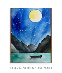 Quadro Aquarela Luar - Be decorart | Quadros Online