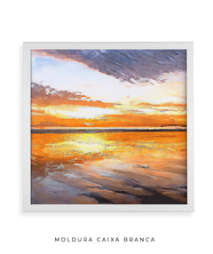 Quadro Aquarela Sunshine Quadrado - Be decorart | Quadros Online