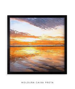 Quadro Aquarela Sunshine Quadrado - Be decorart | Quadros Online