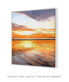 Quadro Aquarela Sunshine Quadrado - comprar online