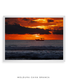 Quadro Barco Amanhecer Santinho - Be decorart | Quadros Online