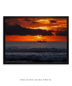 Quadro Barco Amanhecer Santinho - Be decorart | Quadros Online