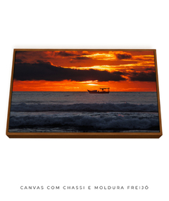 Quadro Barco Amanhecer Santinho na internet