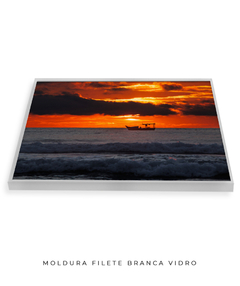 Quadro Barco Amanhecer Santinho