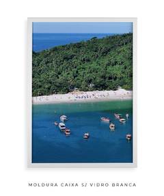 Quadro Barcos e Praia Vista Aérea 01 - Be decorart | Quadros Online