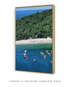 Quadro Barcos e Praia Vista Aérea 01 - comprar online