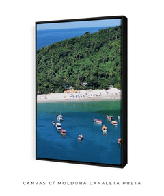 Quadro Barcos e Praia Vista Aérea 01 - Be decorart | Quadros Online