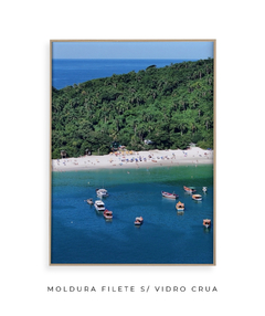 Quadro Barcos e Praia Vista Aérea 01 - comprar online