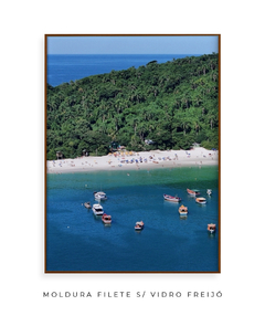 Quadro Barcos e Praia Vista Aérea 01 - Be decorart | Quadros Online