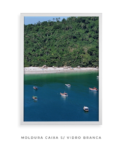 Quadro Barcos e Praia Vista Aérea 02 - Be decorart | Quadros Online