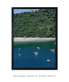 Quadro Barcos e Praia Vista Aérea 02 - Be decorart | Quadros Online