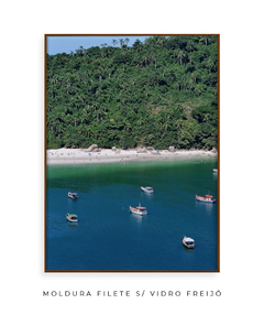 Quadro Barcos e Praia Vista Aérea 02 - Be decorart | Quadros Online