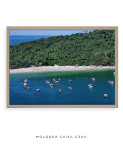 Imagem do Quadro Barcos e Praia Vista Aérea