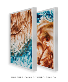 Quadro Dupla Abstrato Praia - Be decorart | Quadros Online