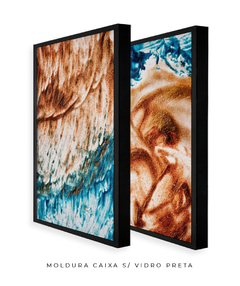 Quadro Dupla Abstrato Praia - Be decorart | Quadros Online